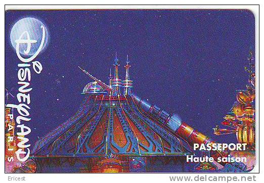+ PASSEPORT DISNEYLAND PARIS SPACE MOUNTAIN ADULTE N° S049530 0150.00 VALIDE 1 JOUR APRES 17:00H ETAT COURANT - Passeports Disney