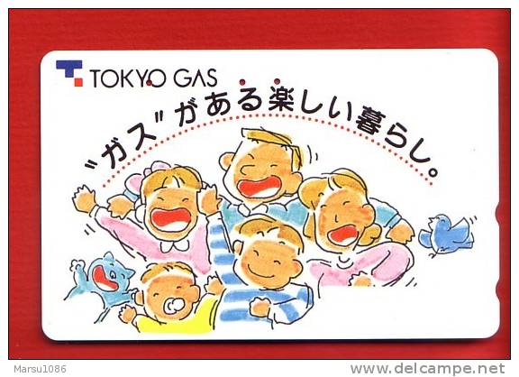 Japan Japon  Telefonkarte Télécarte Phonecard Telefoonkaart  -  Tokyo Gas Kinder - Publicidad