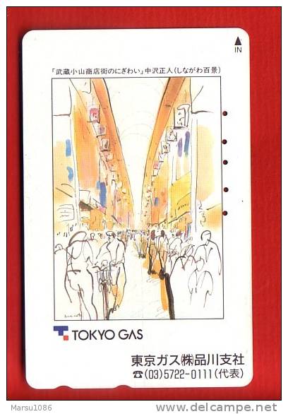 Japan Japon  Telefonkarte Télécarte Phonecard Telefoonkaart  -  Tokyo Gas - Publicidad