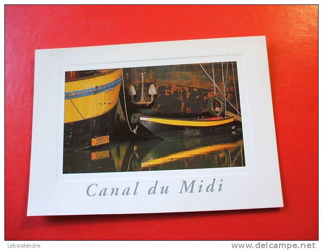 CPM -: FRANCE AUTRE:  CANAL DU MIDI-PENICHES AU REPOS SUR LE CANAL.CARTE EN BON ETAT. - Languedoc-Roussillon