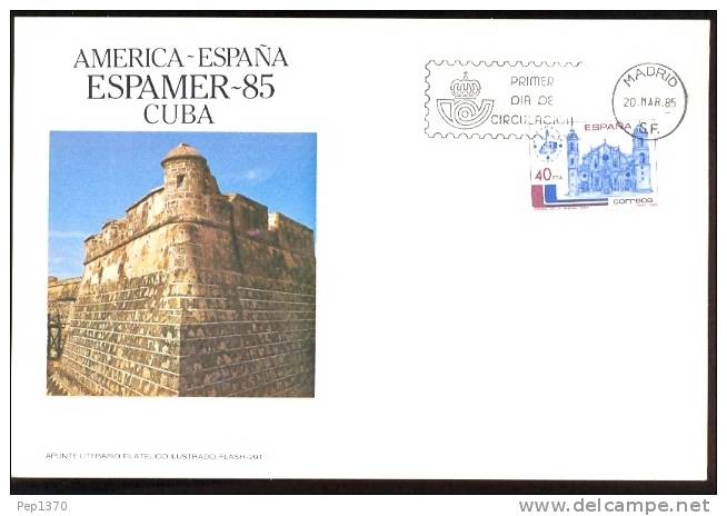 España 1985 Carte Maximum - America España ESPAMER-85 - Cartes Maximum