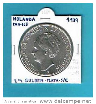 HOLANDA  2 1/2  GULDEN  1.939     PLATA/SILVER  KM#165  SC/UNC          DL-6581 - 2 1/2 Gulden