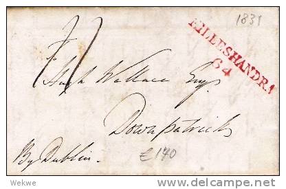 Irl056/ Killeshandra 64, 1831 Zum Tarif Von 4 D (Über 40 Meilen) Mit Inhalt - Prephilately