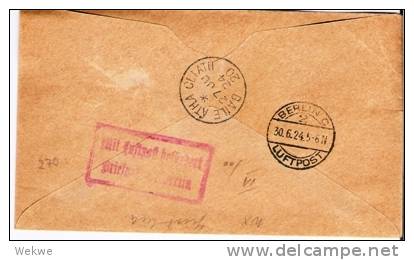 Irl099/ 3-er Streifen Georg V überdruckt 1922, Airmail Leipzig - Covers & Documents