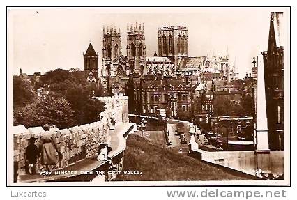 YORK MINSTER FROM THE CITY WALLS. - York