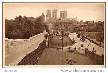 YORK FROM CITY WALLS. - York