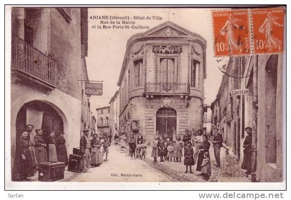 34 , ANIANE , L'hotel De Ville , Rue De La Mairie - Aniane