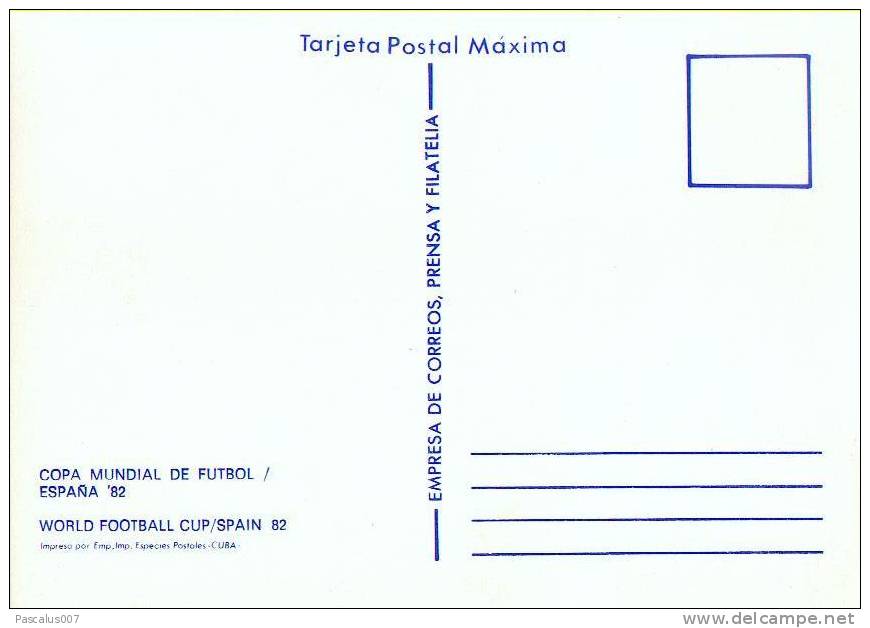 A00031 - Carte Postale Maxima Fdc - 15-ene - 1982 - Coupe Mondial Du Football - Espagne 1982 - 2.35 - Tarjetas Máxima