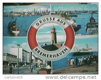 GERMANY ALLEMAGNE BREMERHAVEN NAVE IN PORTO SHIP  V1964 BP16198 - Bremerhaven