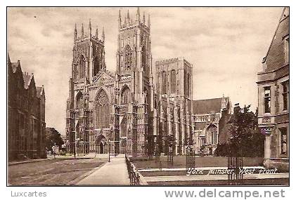 YORK MINSTER. WEST FRONT. - York