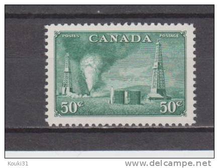 Canada YT 242 * : Puits De Pétrole En Alberta - Unused Stamps