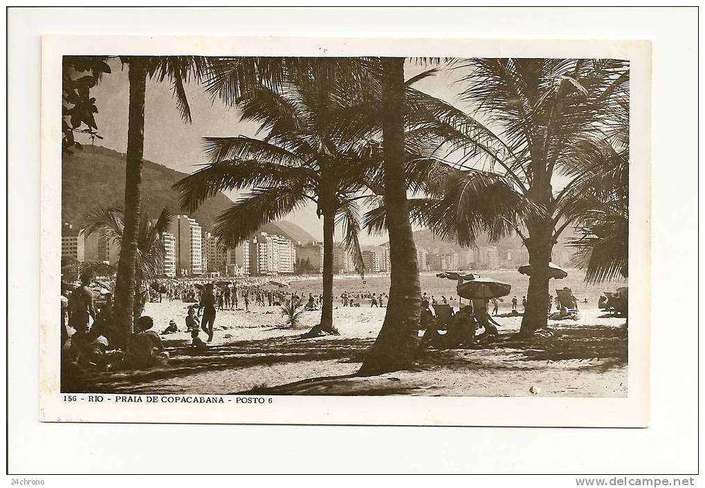 Bresil: Rio, Praia De Copacabana, Posto 6, Plage (09-76) - Copacabana