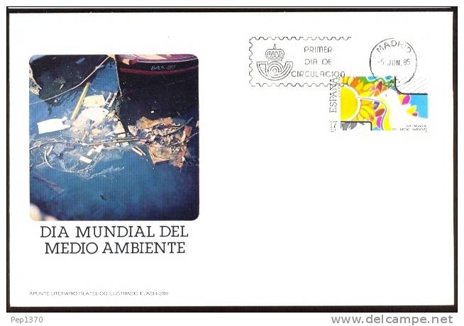 ESPAÑA 1985 CARTE MAXIMUM - DIA MUNDIAL DEL MEDIO AMBIENTE - Cartes Maximum