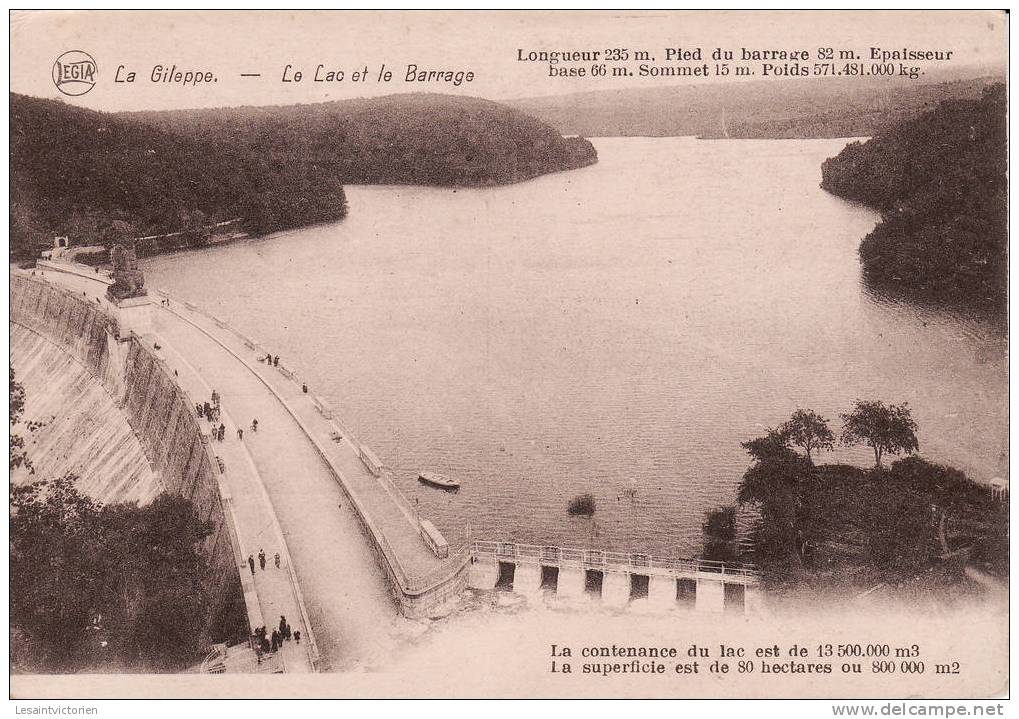 LA GILEPPE BARRAGE LAC - Gileppe (Barrage)