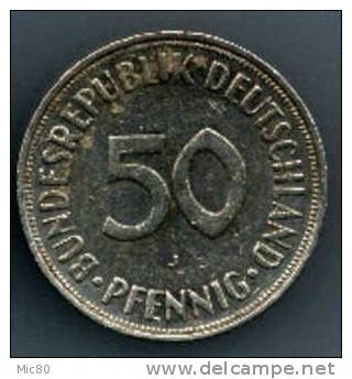Allemagne 50 Pfennig 1974 J Ttb - 50 Pfennig