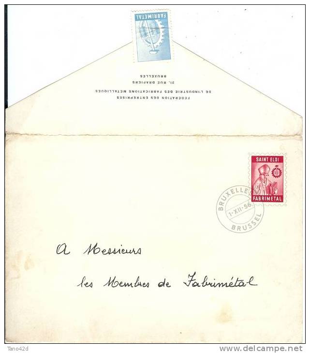 REF LVP5 - BELGIQUE PSEUDO ENTIER FABRIMETAL 1956 - Autres & Non Classés