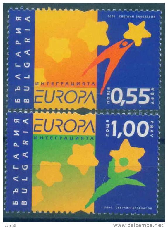 4728 Bulgaria 2006 EUROPA , CHILD ART , SPACE , STAR ,  ** MNH CHILD ART , SPACE , STAR , FLOWERS - Europa