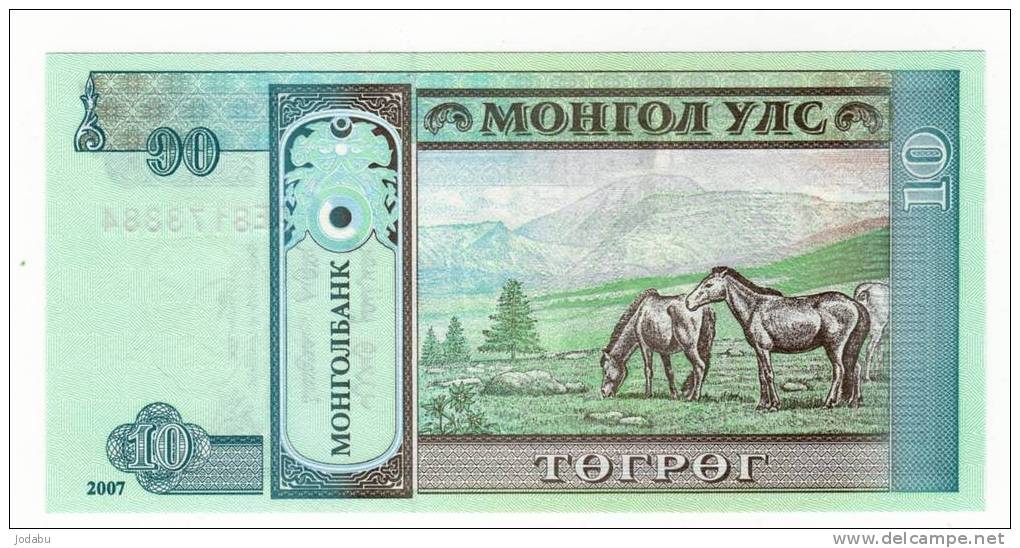 Billet   Neuf  2007 De La Mongolie..10 Tugrik - Mongolie