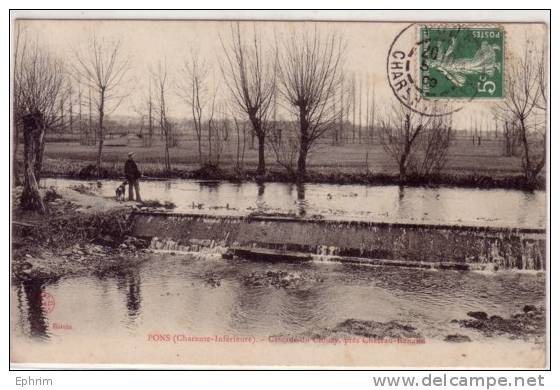 PONS - Cascade Du Clouzy Près Château-Renaud 1909 - Pons