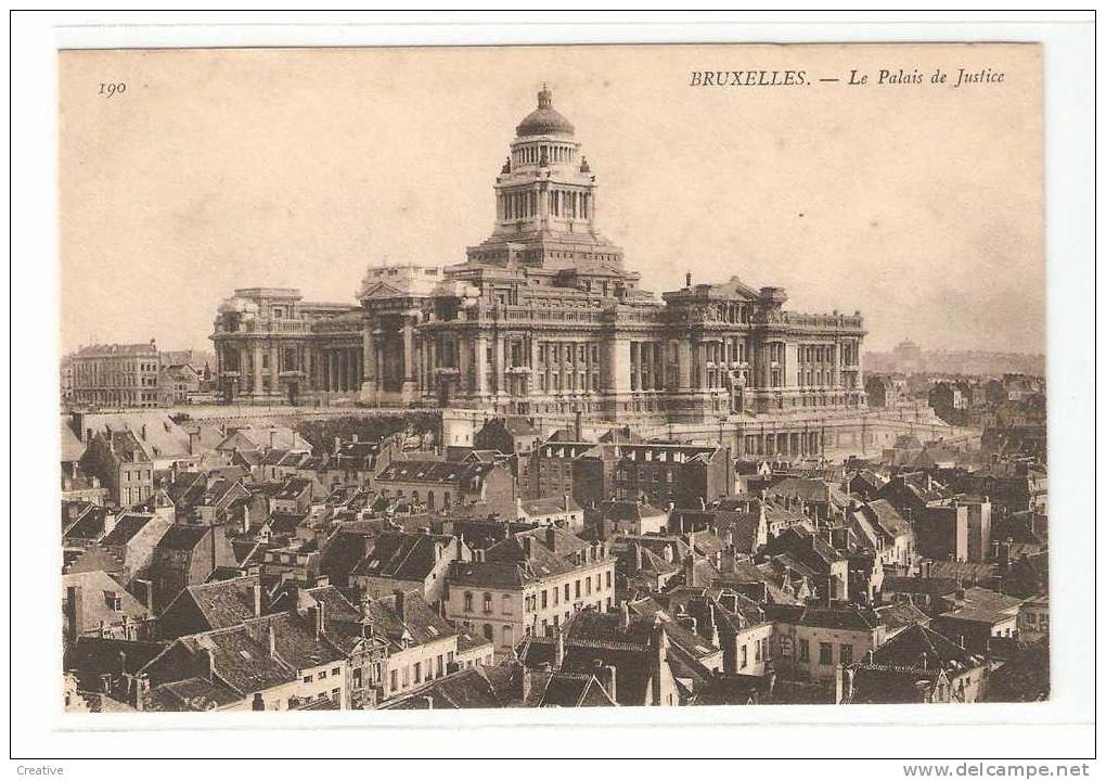 La Palais De Justice - Justitiepaleis. BRUXELLES - BRUSSEL - Panoramische Zichten, Meerdere Zichten