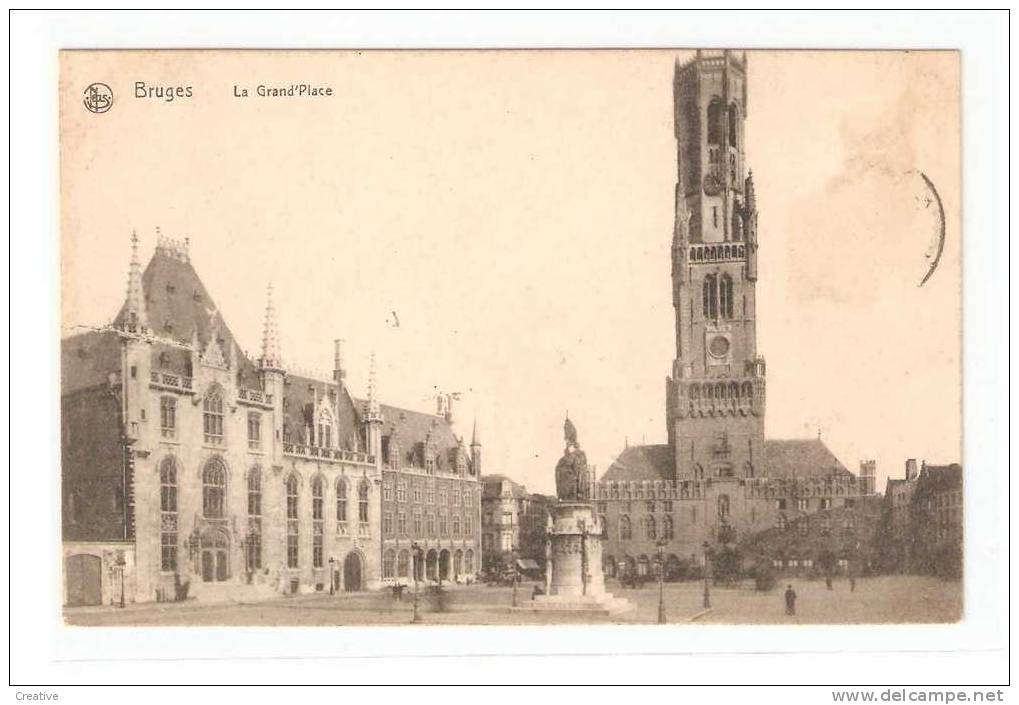 BRUGES - BRUGGE. La Grand'Place - Mehransichten, Panoramakarten