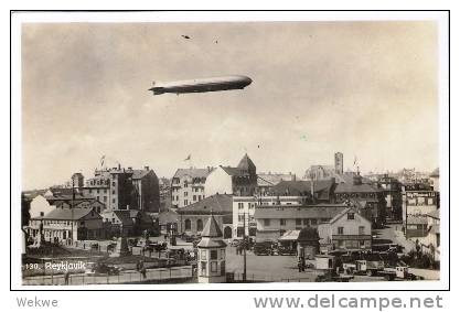 Isl065/ ISLAND -  Zeppelin-Flug 1931, Eingeschriebene Karte Mit Zeppelin  Nach Wien - Lettres & Documents