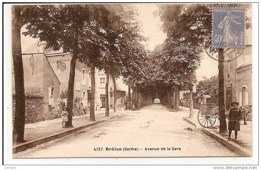 72 -  BRULON - Avenue De La Gare - Brulon