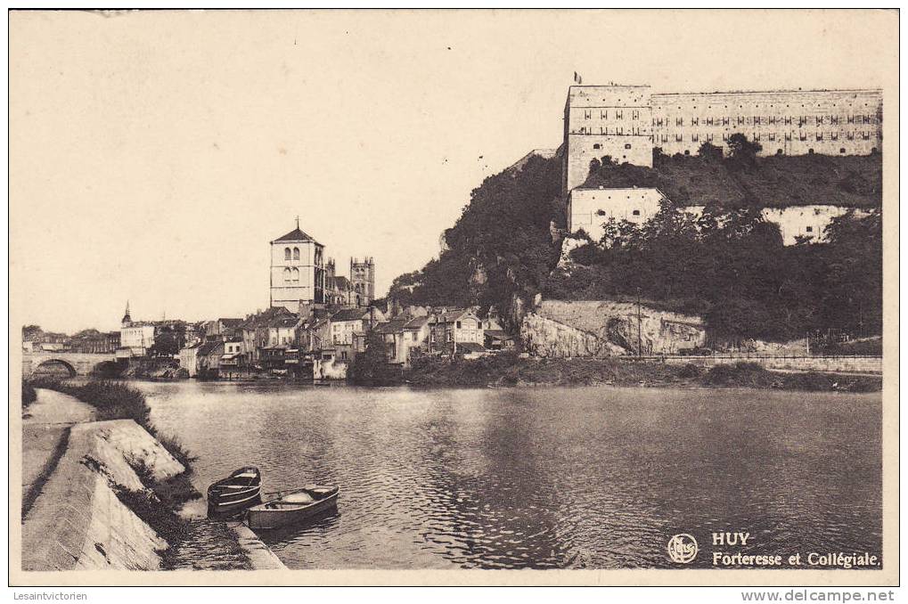 HUY FORTERESSE COLLEGIALE MEUSE BARQUE - SOLDAT EN CAMPAGNE - Hoei