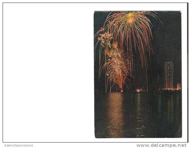 16463)cartolina Illustratoria  Cesenatico - Fuochi D'artificio - Cesena