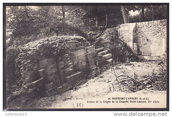 YVELINES - Montfort L'Amaury - Ruines De La Crypte De La Chapelle Saint Laurent - Montfort L'Amaury