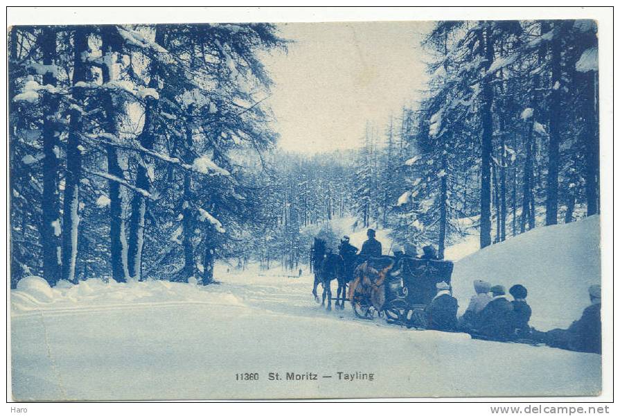 SAINT - MORITZ - Tayling- Traîneau Attelé Tractant Des Enfants(279) - St. Moritz