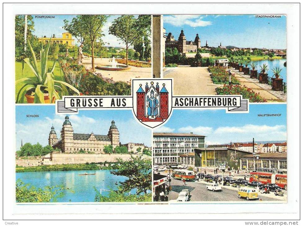 Ak Aschaffenburg Mehrbildkarte - Aschaffenburg