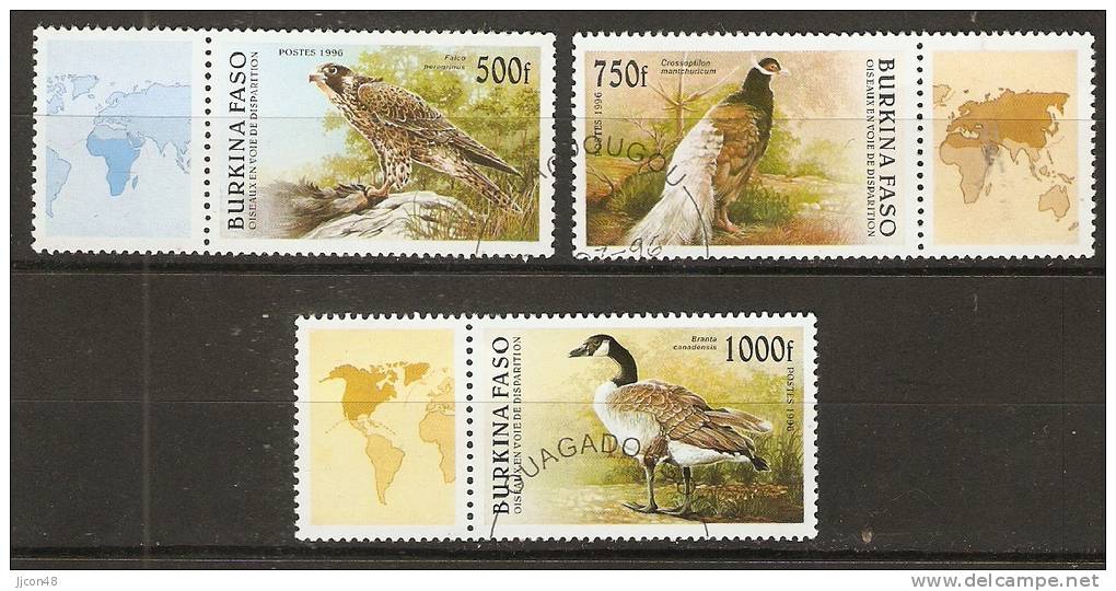 Burkina Faso  1996  Birds  1000f (o) - Burkina Faso (1984-...)