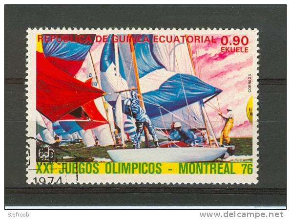 Guinea Ecuatorial - 0,90 Ekuele -Olympische Spelen  Montreal 1976 - Zeilen - Summer 1976: Montreal