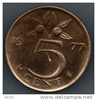 Pays-Bas 5 Cent 1977 Ttb+ - 1948-1980: Juliana