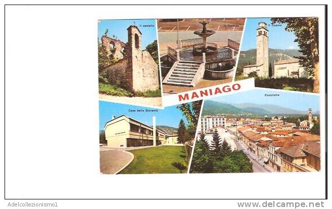 16487)cartolina Illustratoria  Località Di Maniago - Pordenone