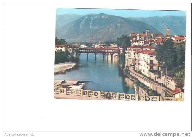 16549)cartolina Illustratoria  Bassano Del Grappa - Ponte Vecchio E Massiccio - Brindisi