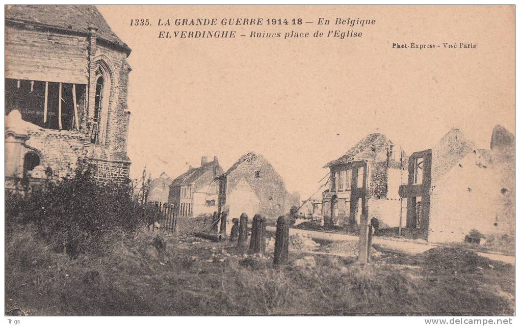 Elverdinghe - Ruines Place De L'Église - Ieper