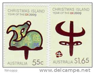 Christmas Island-2009 Year Of The OX Set MNH - Christmas Island