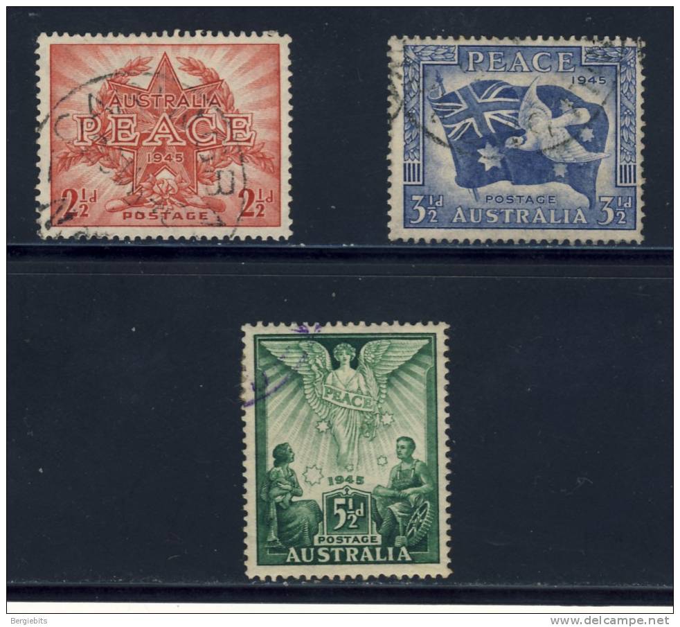 1946 Australia Peace Issue VF Used Complete Set - Used Stamps