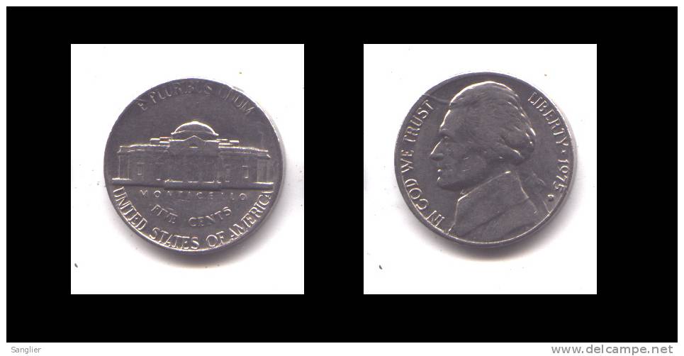 FIVE CENT 1975 D - 1938-…: Jefferson