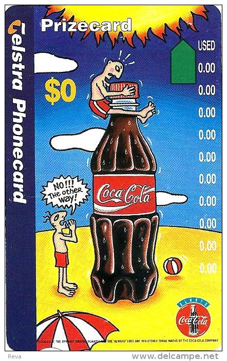 AUSTRALIA $0 COCA COLA  SPECIAL PROMOTIONAL CARD SCARCE AUS-512 NOT FOR SALE !!! READ DESCRIPTION !! - Australien