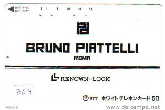 Télécarte Giappone ITALIA Italy Related (304) Bruno Piattelli Roma - Mode