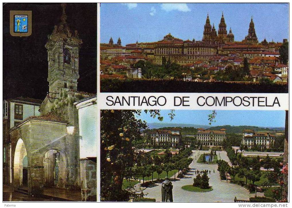 Postal, Vistas Varias De Santiago De Compostela - Santiago De Compostela