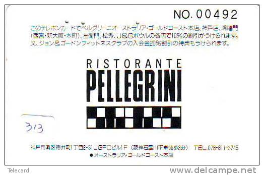 Télécarte Giappone ITALIA Italy Related (313) Ristorante PELLEGRINI - Autres & Non Classés