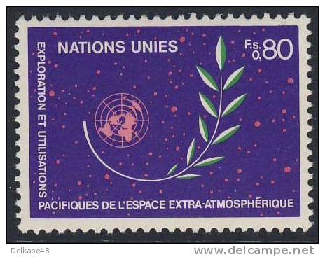 United Nations Nations Unies Geneve 1982 Mi YT 107 Sc 109 ** Conference UNISPACE In Wien / Vienne - Europa