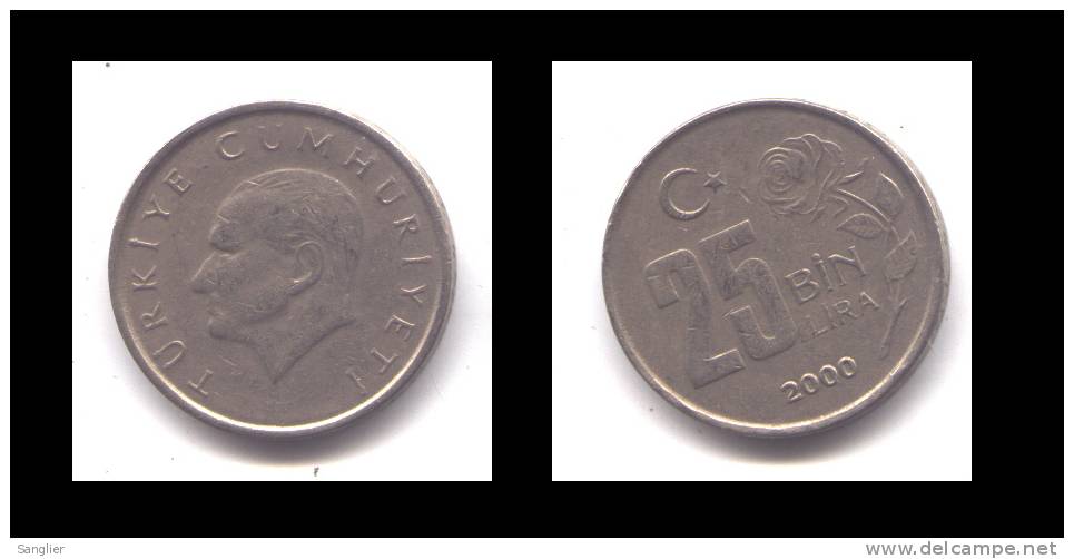 25 BIN LIRA 2000 - Turkey