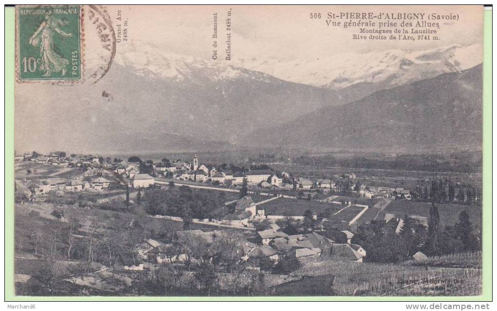 SAVOIE.SAINT PIERRE D ALBIGNY.VUE GENERALE PRISE DES ALLUES - Saint Pierre D'Albigny