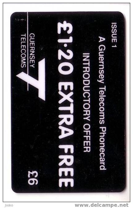 TELEPHONE ( Guernsey Old & Rare First Issue ) * Phone Telephones Phones Telefono Telefon Telefoon * - [ 7] Jersey Und Guernsey