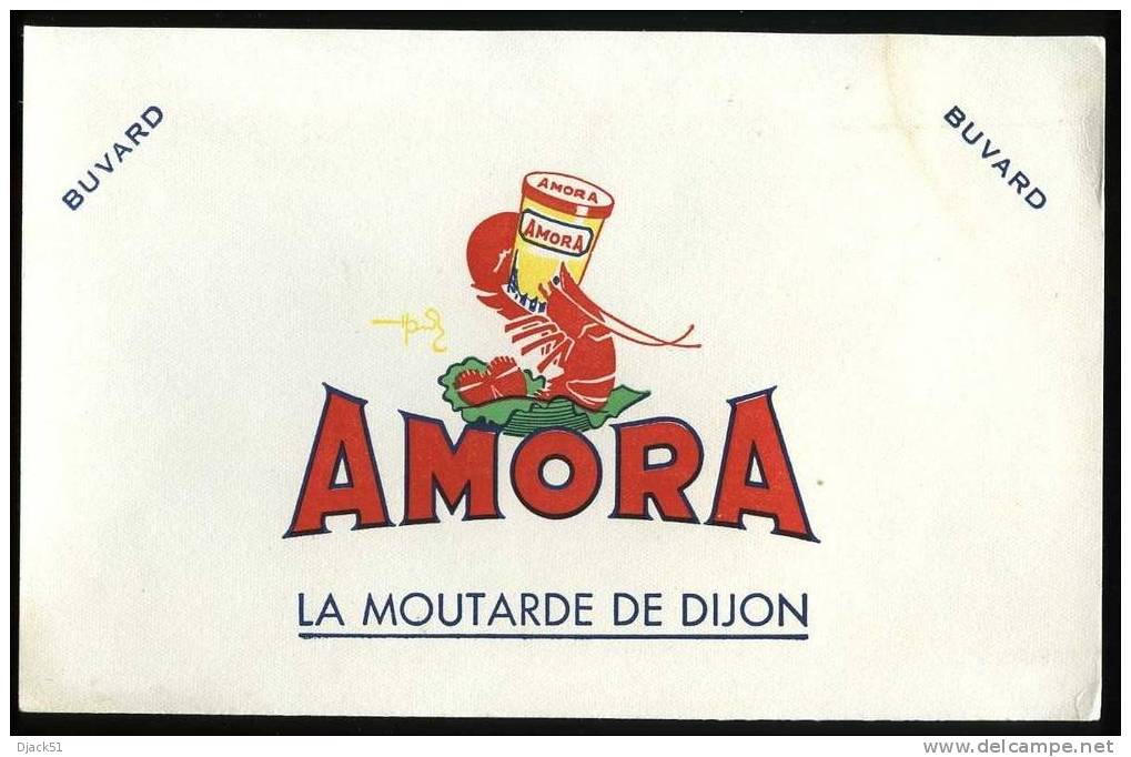 Buvard MOUTARDE AMORA (Homard) - Mostard